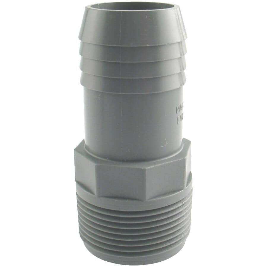 1" Insert x 1" MPT Poly Adapter