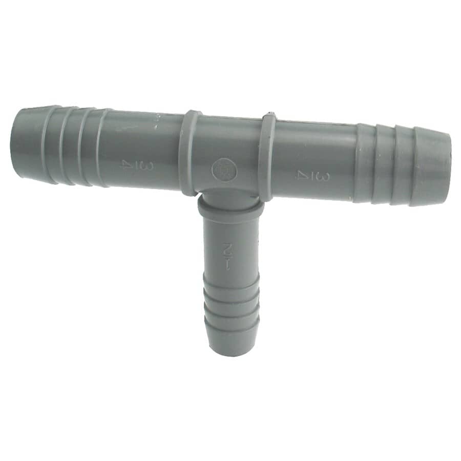 3/4" x 3/4" x 1/2" Poly Insert Tee