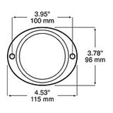 Amber Oval Reflector
