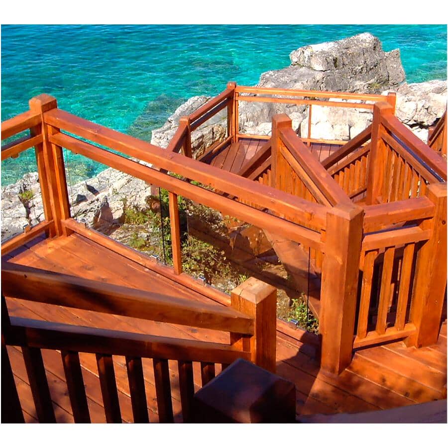 1 Step Pressure Treated Wood Treatment - Regular Brown, 3.78 L