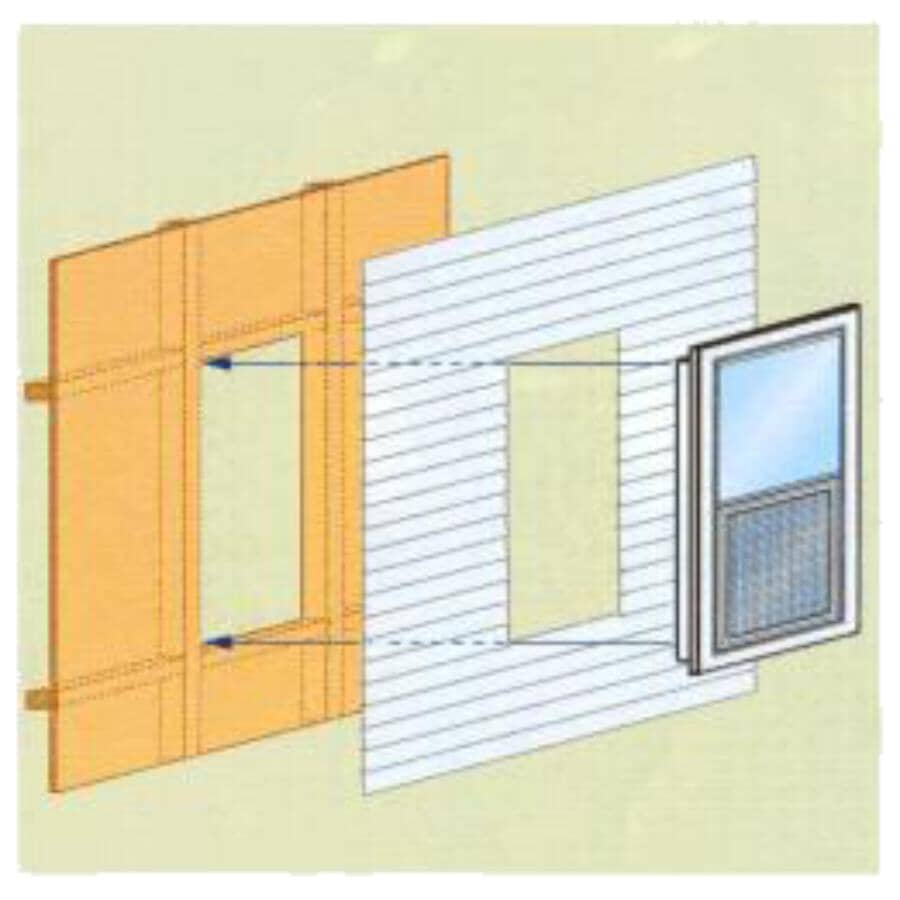 17" x 35" Poly Vinyl Slider Shed Window