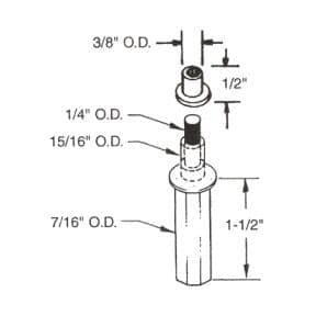 2 Pack Bi-Fold Top Door Pivots