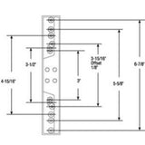 Keyed White Sliding Patio Door Lock