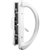 White Sliding Patio Door Mortise Style Handle Set