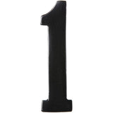 3.5" Aluminum Nail-On '1' House Number - Black