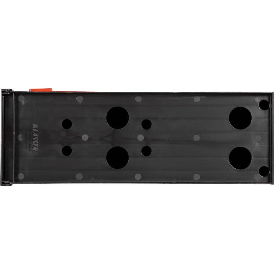 Black Plastic Rural Mailbox