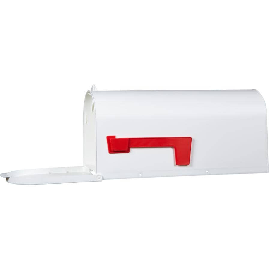 White Plastic Rural Mailbox