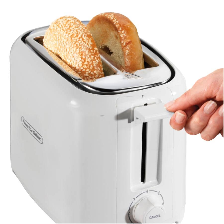 2-Slice Coolwall Toaster with Extra Wide Slots - White