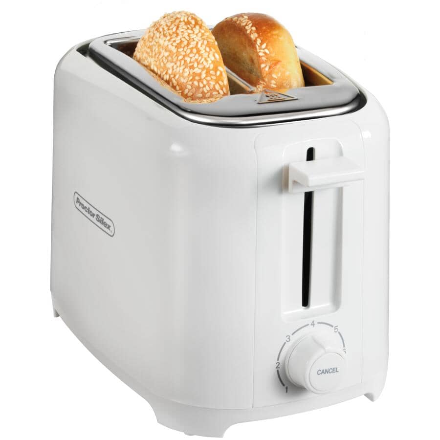 2-Slice Coolwall Toaster with Extra Wide Slots - White