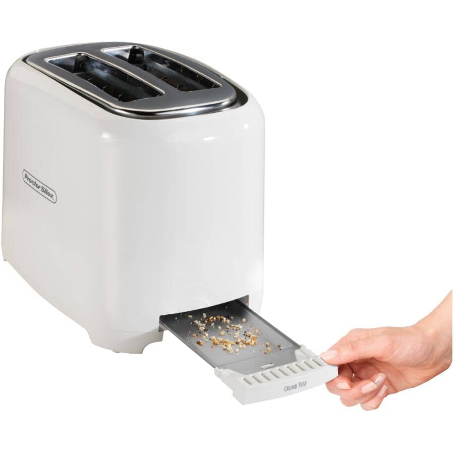 2-Slice Coolwall Toaster with Extra Wide Slots - White