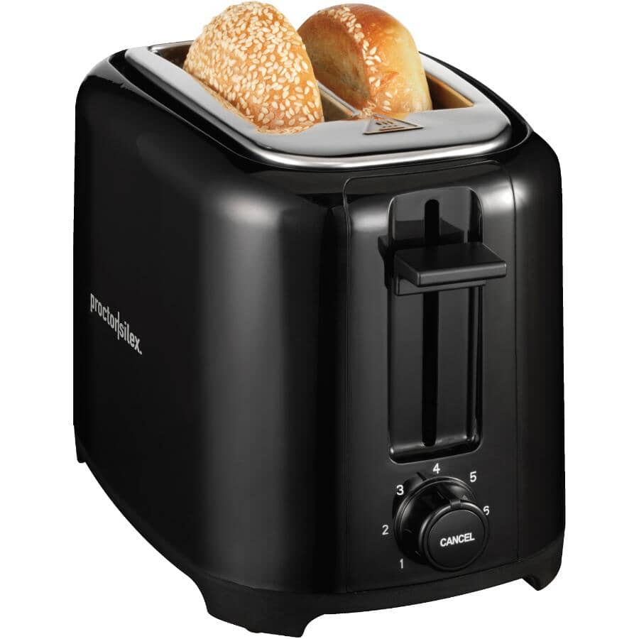 2-Slice Coolwall Toaster with Extra Wide Slots - Black
