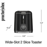 2-Slice Coolwall Toaster with Extra Wide Slots - Black