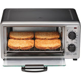 4-Slice Toaster Oven with Broiler (31260) - Metallic Silver & Black