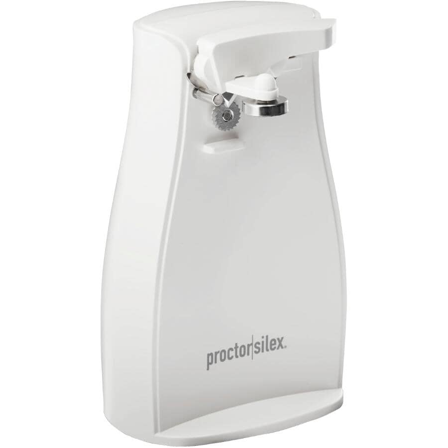 Countertop Electric Can Opener with Knife Sharpener (75224PS) - White