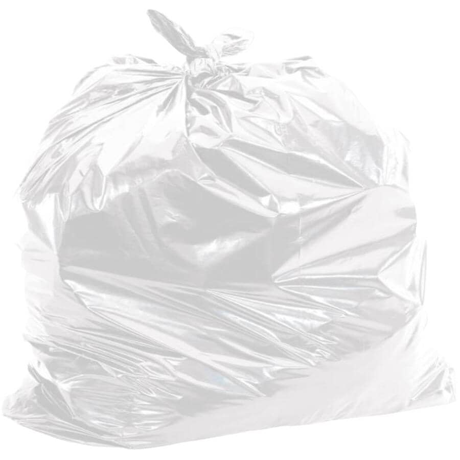 100 Pack 35" x 50" 1.3 Mil Extra Strong Clear Oxo-Biodegradable Garbage Bags