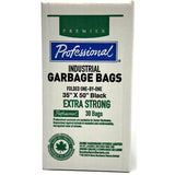 35" x 50" Biodegradable Garbage Bags - Black, 30 Pack