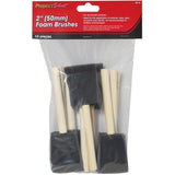 High Density Foam Paint Brushes - 2"/50 mm, 10 Pack