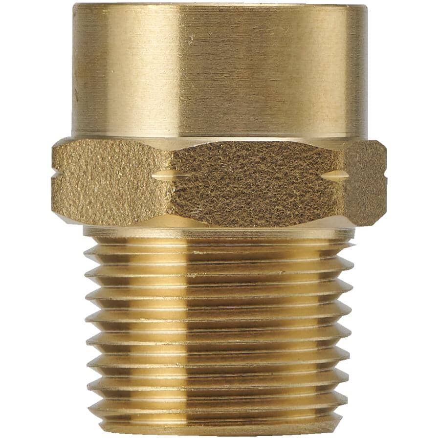 1/2" Copper x 3/8" MPT Brass Adapter