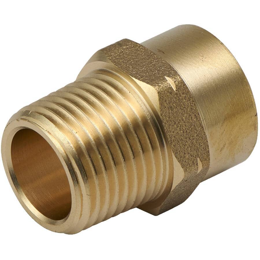 1/2" Copper x 3/8" MPT Brass Adapter