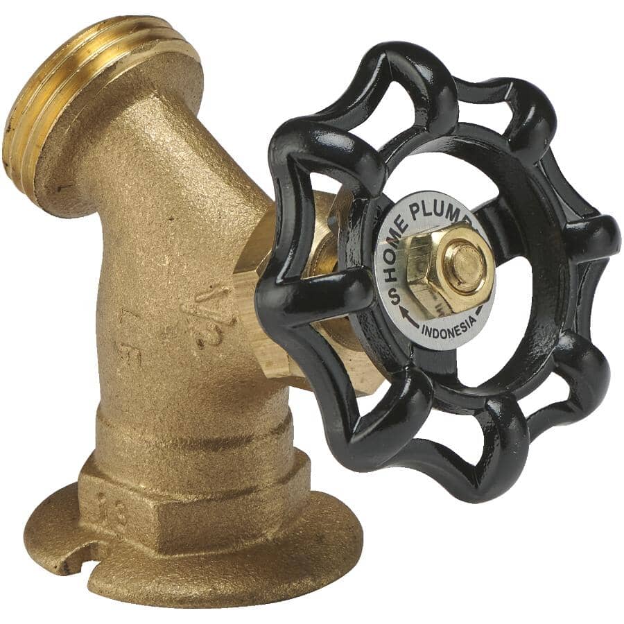 1/2" FPT x 1/2" Male Garden Hose Thread Sediment Faucet - with Flange