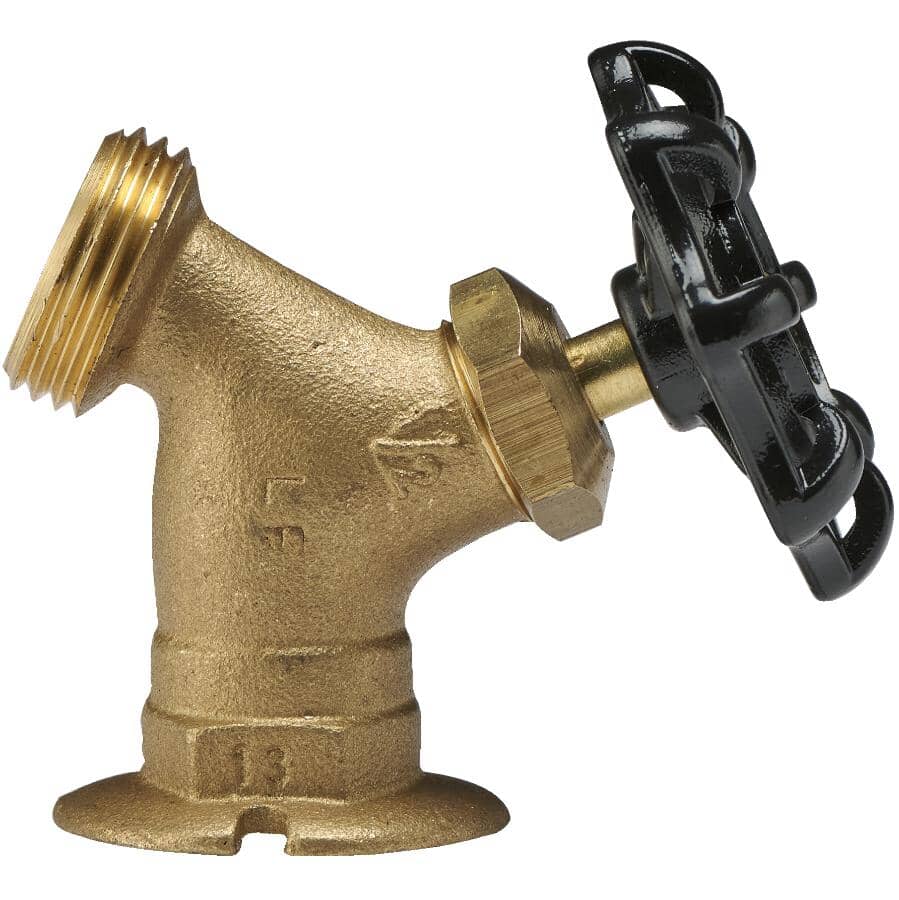 1/2" FPT x 1/2" Male Garden Hose Thread Sediment Faucet - with Flange