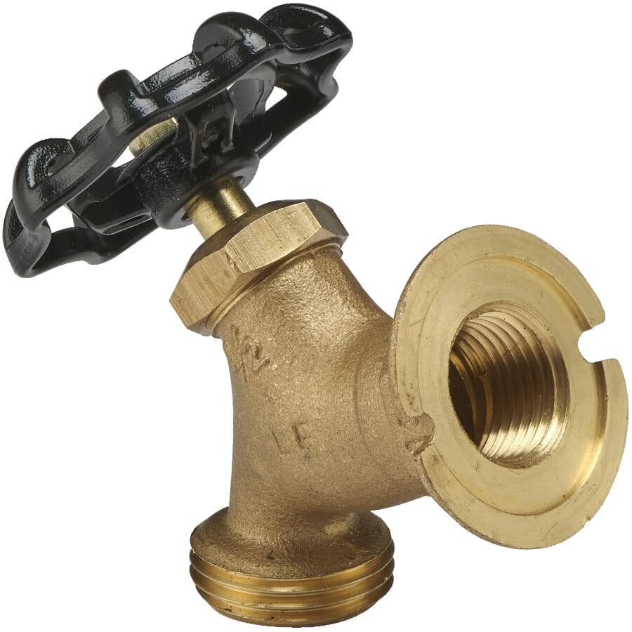 1/2" FPT x 1/2" Male Garden Hose Thread Sediment Faucet - with Flange