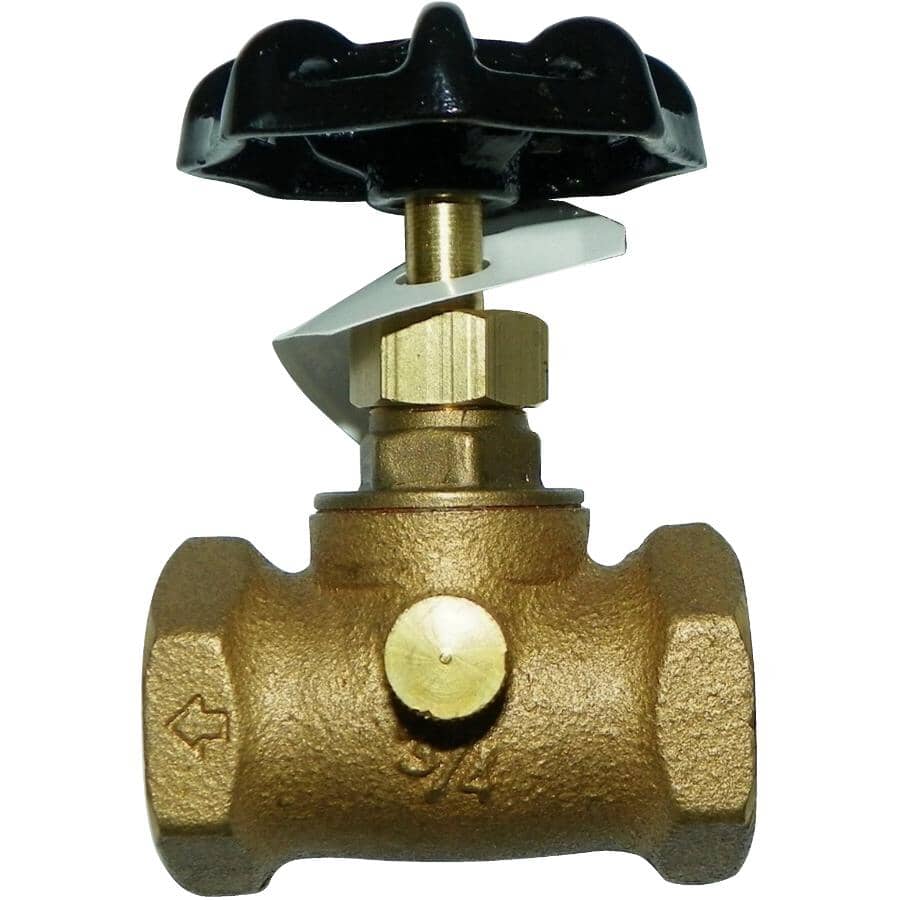 3/4" IPS Straight Stop Valve - with Drain