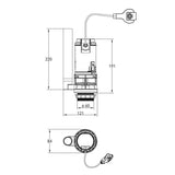 Dual Flush Valve Kit for 3 and 6 Litre Toilets