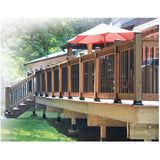 4" x 4" Black Steel Post Base