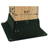 4" x 4" Black Steel Post Base