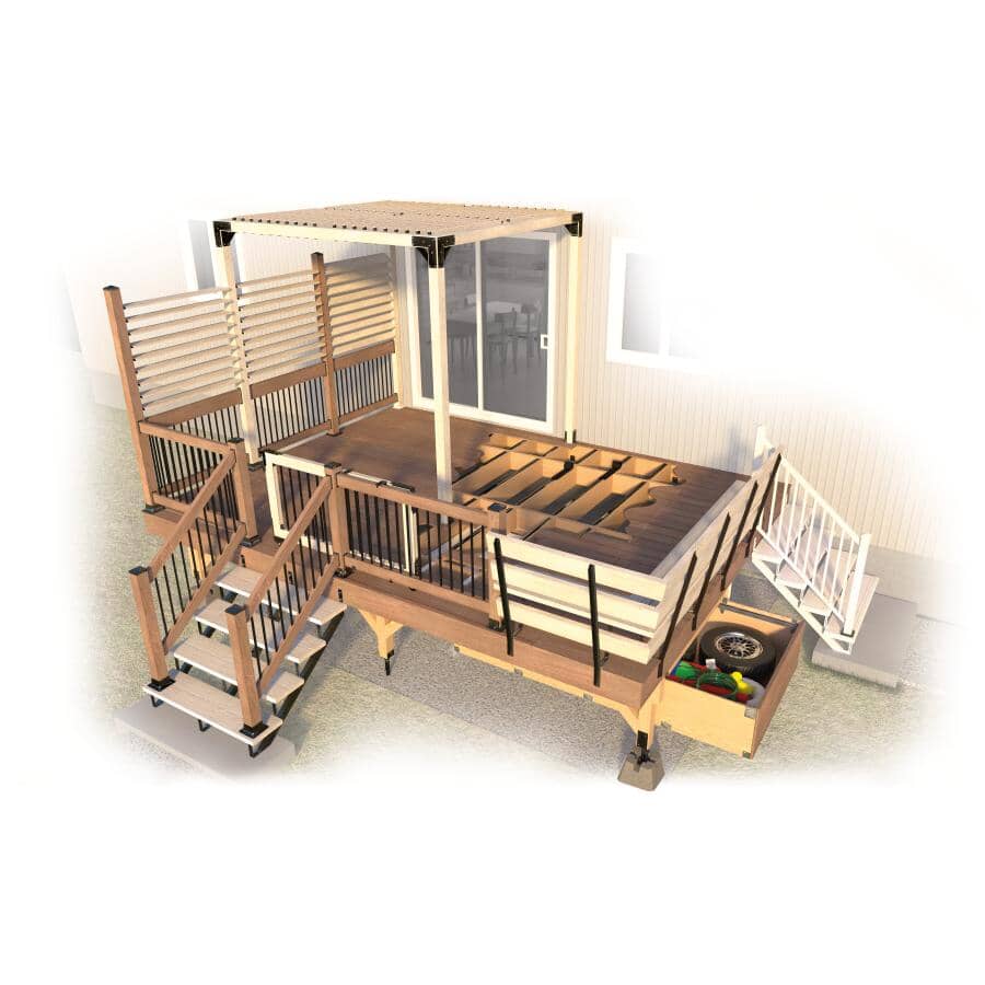 4" x 4" Black Steel Post Base