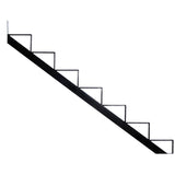 7 Step Steel Stair Riser - 1 Piece, Black