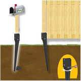 Adjustable Black Spytek Fence Post Holder