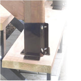 Bolt Spike Head - Black, for 4" x 4" Post