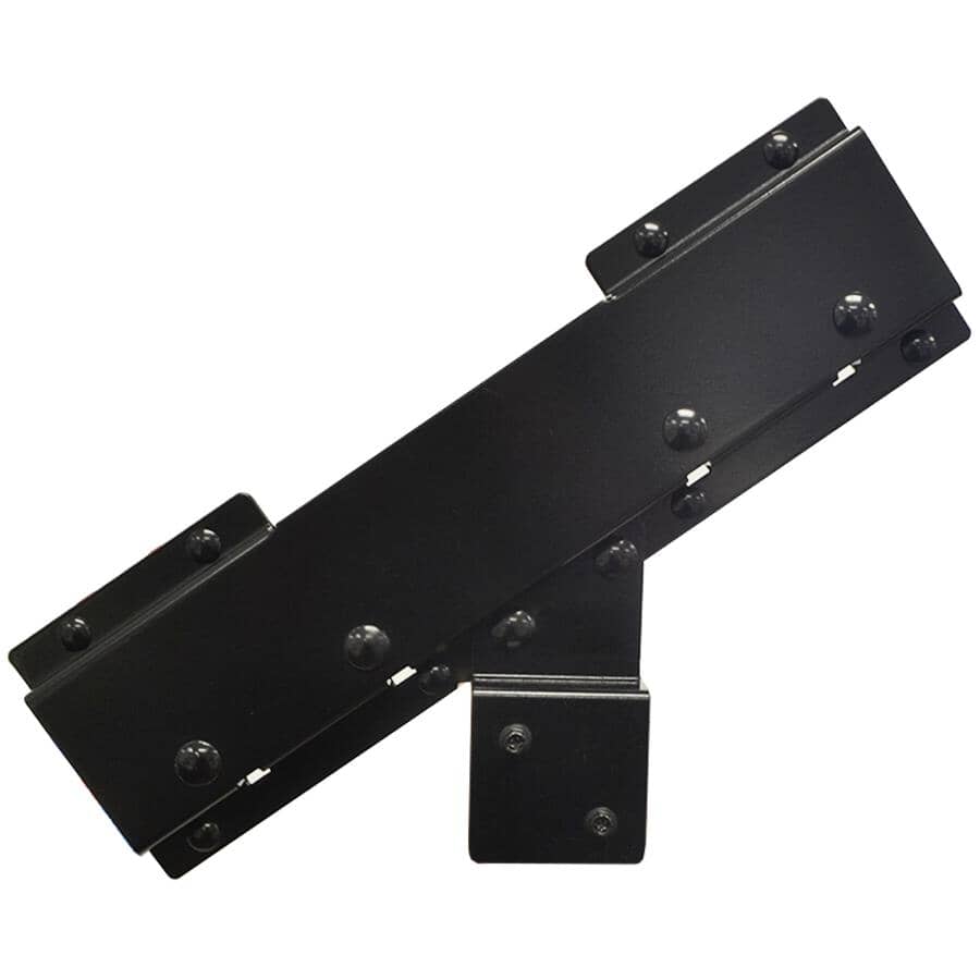 Connector Bracket for Steel Stair Riser - Black