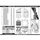 Connector Bracket for Steel Stair Riser - Black