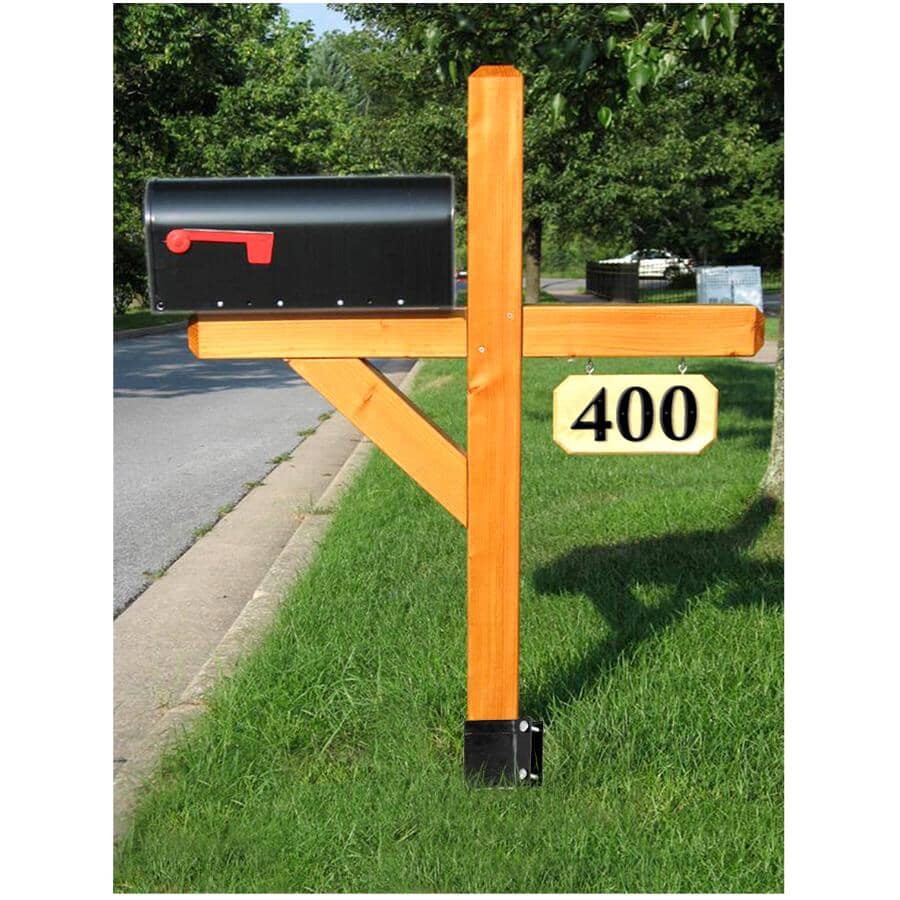 Ecospike Ground Spike - Black, for 4" x 4" Post