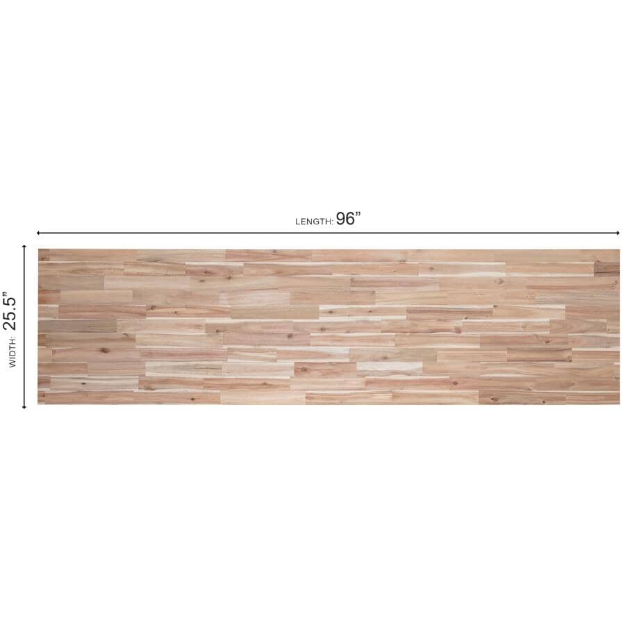 96" x 25.5" x 1.5" Acacia Wood Countertop - Natural