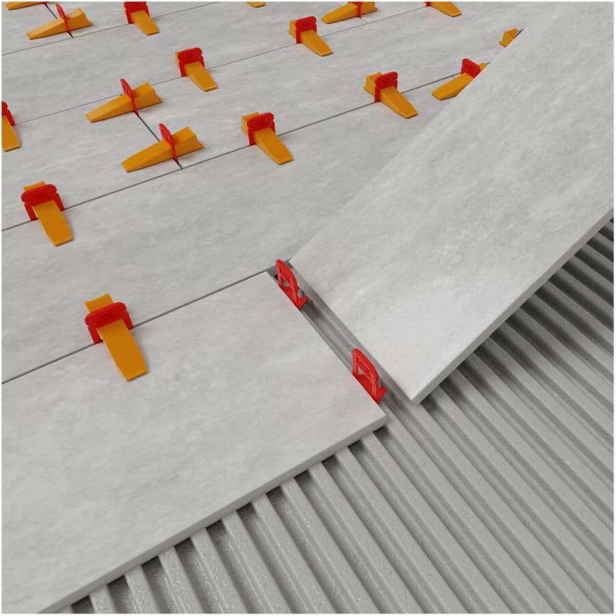 1/8" Xtreme Tile Leveling System (Part A) Clips - 100 Pack