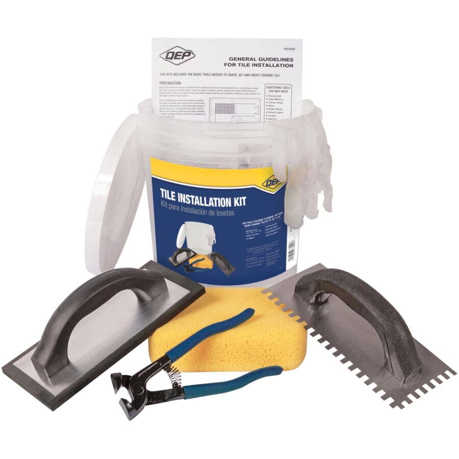 Tile Installation Tool Kit for Floors - 6 Piece