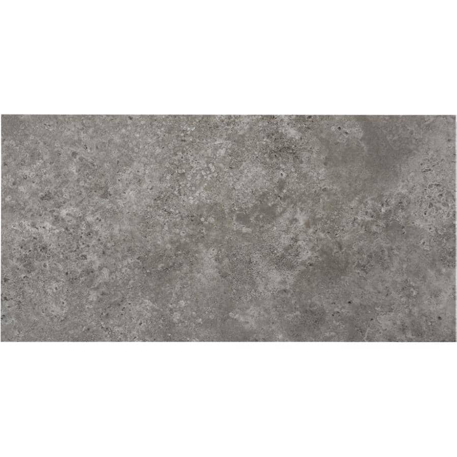 24 sq. ft. 12" x 24" 10mm Sweater Press & Go Expresso Vinyl Tile Flooring