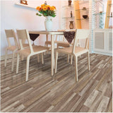 24 sq. ft. 6" x 36" 10mm Edelweiss Press & Go Expresso Vinyl Plank Flooring