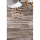 24 sq. ft. 6" x 36" 10mm Edelweiss Press & Go Expresso Vinyl Plank Flooring