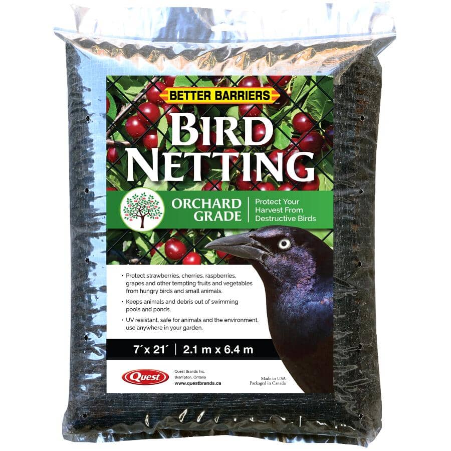 5/8" x 7' x 21' Black Bird Netting