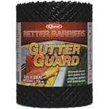 6" x 25' Black Poly Gutter Guard