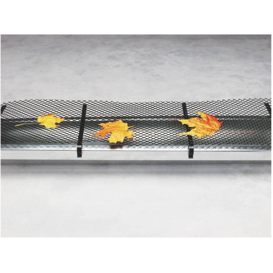 6" x 25' Black Poly Gutter Guard