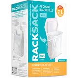 18" x 25" Handle-Tie White Garbage Bags - 48 Pack