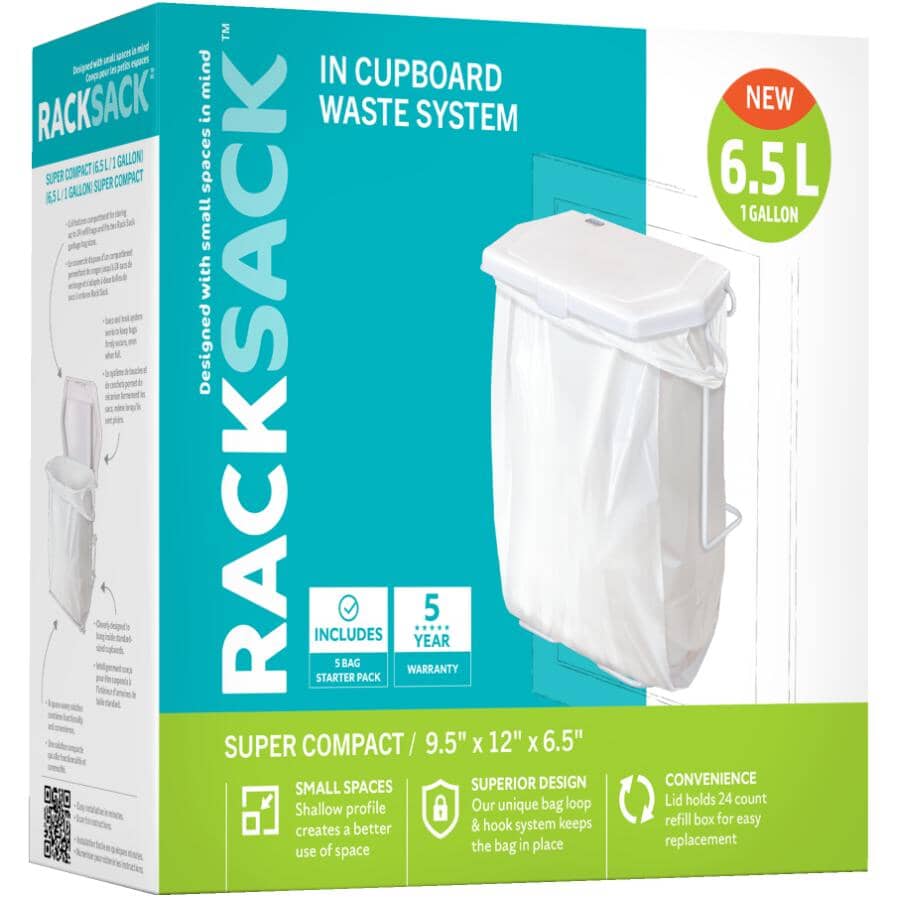 6.5" x 9.5" x 12" Bathroom Garbage Bag Holder