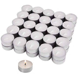 Unscented Tealight Candles - White, 50 Pack