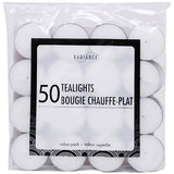 Unscented Tealight Candles - White, 50 Pack